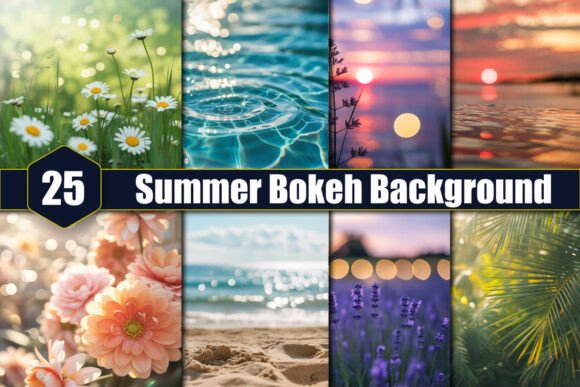 25 Summer Bokeh Background: Your Design Toolkit