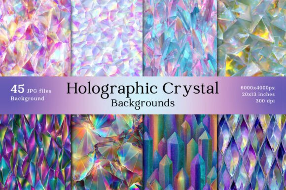 27 Holographic Crystal Backgrounds: A Modern Design Toolkit