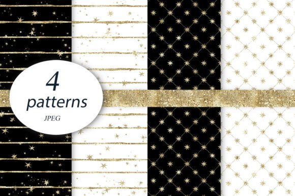Black White Space Backgrounds Gold Paper: A Designer's Cosmic Toolkit