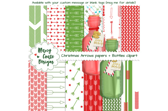 Christmas Arrows Backgrounds & Clipart: A Festive Design Toolkit