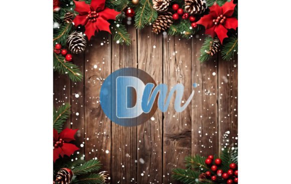 Christmas Wooden Digital Paper 8: A Rustic Foundation for Your Holiday Designs
