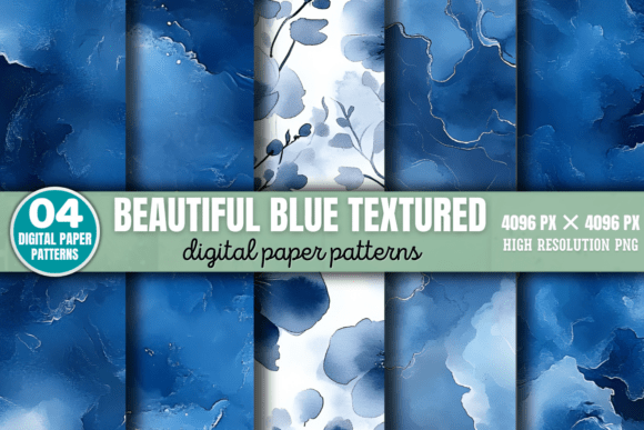 Elevate Your Designs with Beautiful Blue Textured Backgrounds
