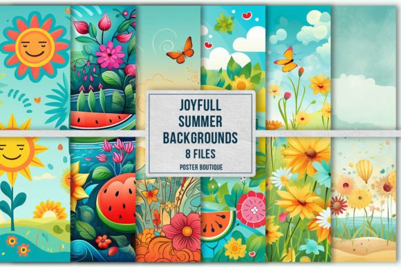 Infuse Your Projects with Sunshine: The Joyfull Summer Backgrounds Pack