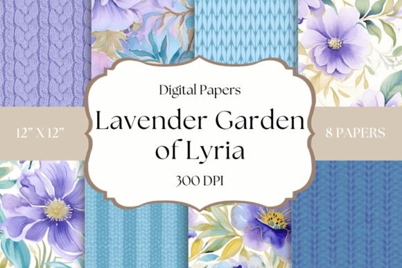 Lavender Garden of Lyria: A Designer's Guide to Whimsical Floral Papers