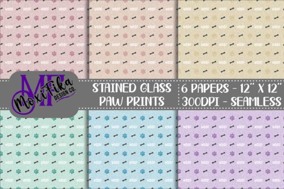 Paw Print Digital Paper: Adorable Pet-Themed Backgrounds