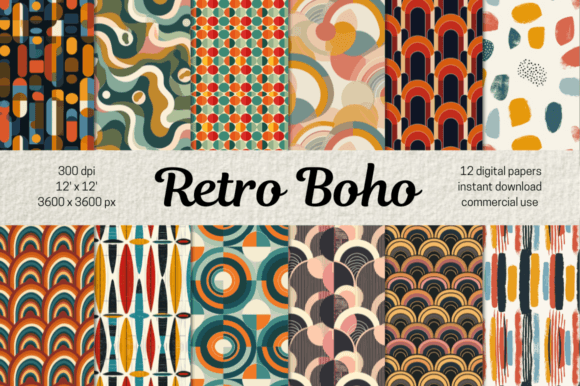 Retro Bohemian Backgrounds: A Designer's Guide to Boho Pattern