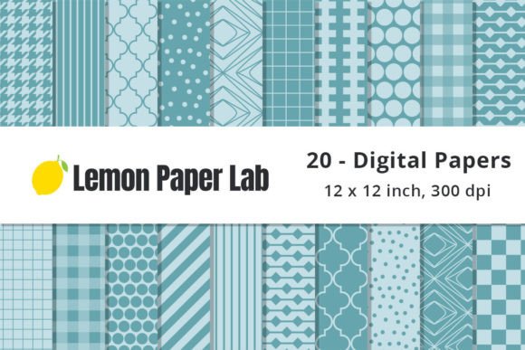 Serene Seafoam Green and Light Blue Backgrounds for Digital Crafting