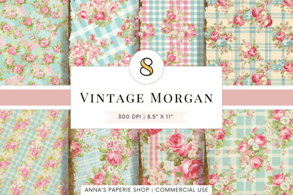 Shabby Chic Gingham Backgrounds: A Vintage Touch for Modern Crafts
