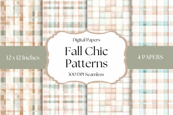Subtle Autumn Sophistication: Using Fall Chic Patterns Digital Papers