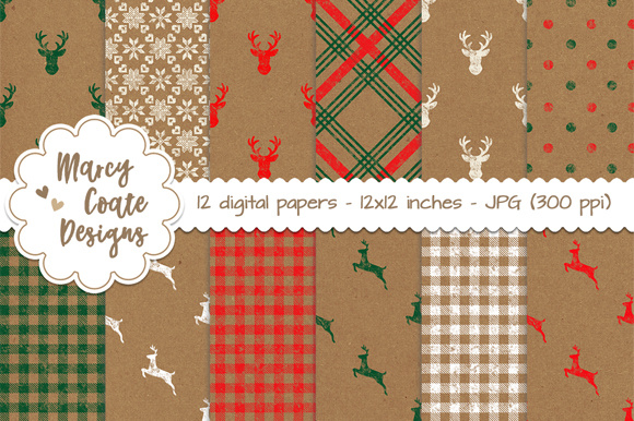 Unwrapping the Charm of Christmas Kraft Paper Backgrounds