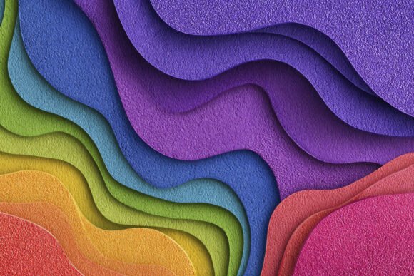 Vibrant Digital Textures: The Power of Colorful Waves Backgrounds