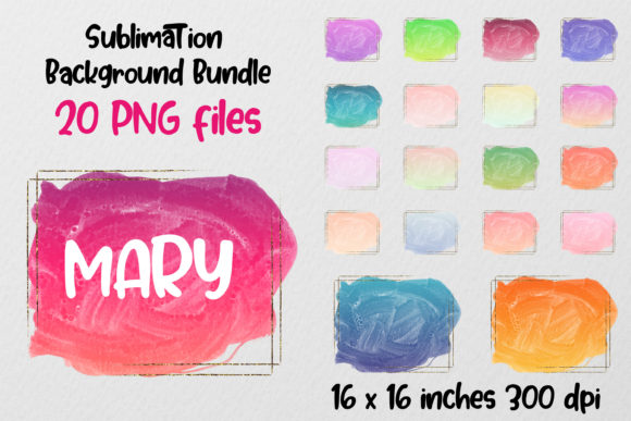 Watercolor Backgrounds Bundle: Brush Strokes & Foil Frames